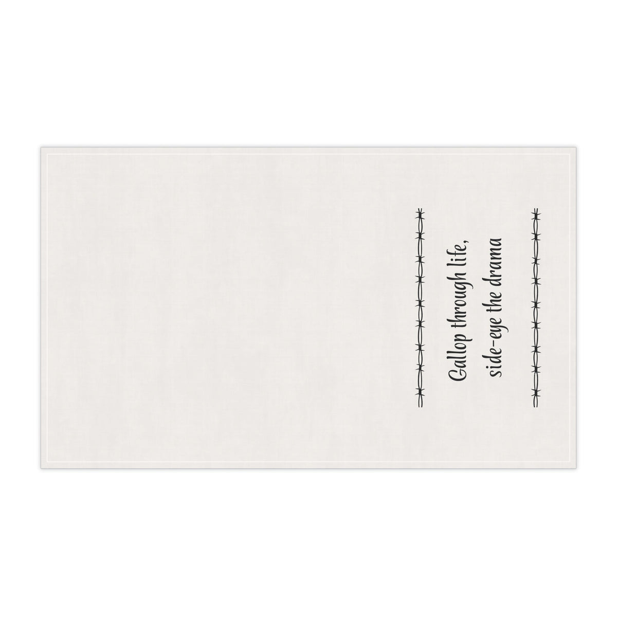"Gallop through Life, side-eye the drama" Horse-tastic Tea/bar Towels with Inspiring Quotes, Kitchen Decor, Gift for Horse Lovers, Unique Home Accessories, Perfect for Housewarming