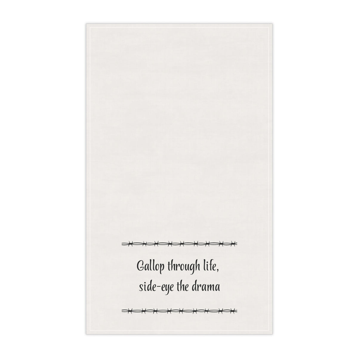 "Gallop through Life, side-eye the drama" Horse-tastic Tea/bar Towels with Inspiring Quotes, Kitchen Decor, Gift for Horse Lovers, Unique Home Accessories, Perfect for Housewarming
