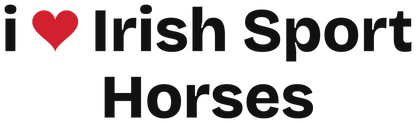 White glossy mug - i ❤️ Irish Sport-Horses