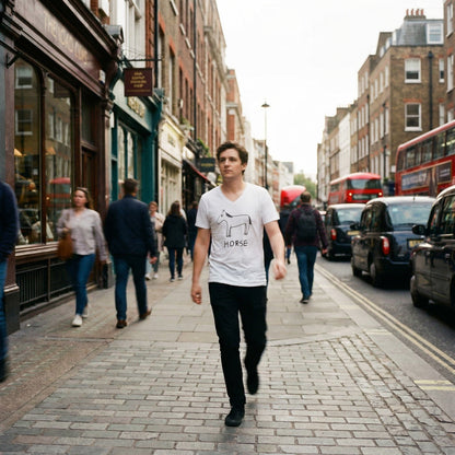 Horse - V-neck Tee